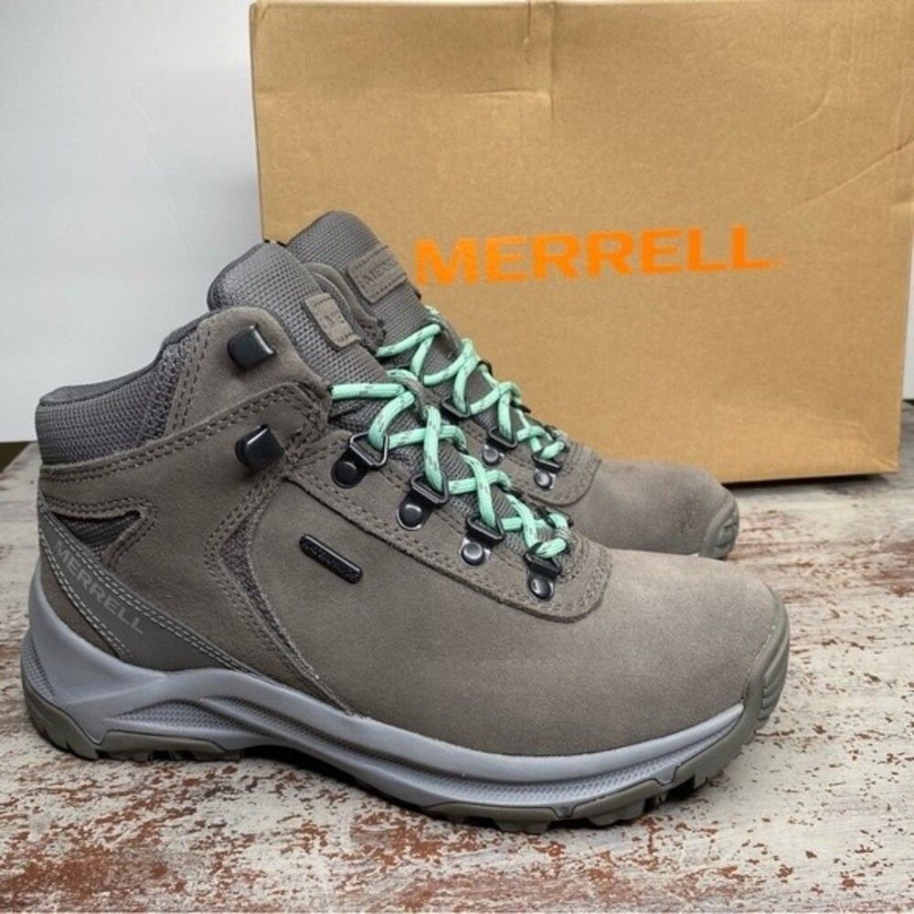 New Merrell Erie MID WP charcoal Grey Hiking outdoor Boots 7